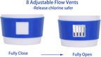 Mini Floating Pool Chlorine Dispenser,Chlorine/Bromine Tablet Floater for Spa,Hot Tub &,Fountain,Inflatable & Above-Ground Pools