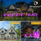 landscape lighting,Flame solar light,Flicker Solar light 4 pack Waterproof Solar Pathway Lights Landscape Lighting for Garden Lawn Patio Yard Outdoor