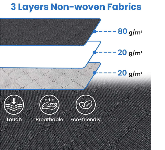 6 Pack Large Foldable Closet Organizer Storage Bags with Sturdy Handles for Comforters Blankets Bedding Grey