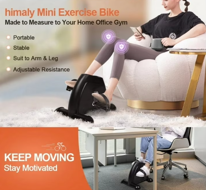 Feirrmimo Multi-Function Mini Digital Under Desk Bike Stepper Foot Pedal Exerciser,pedal exerciser for senior