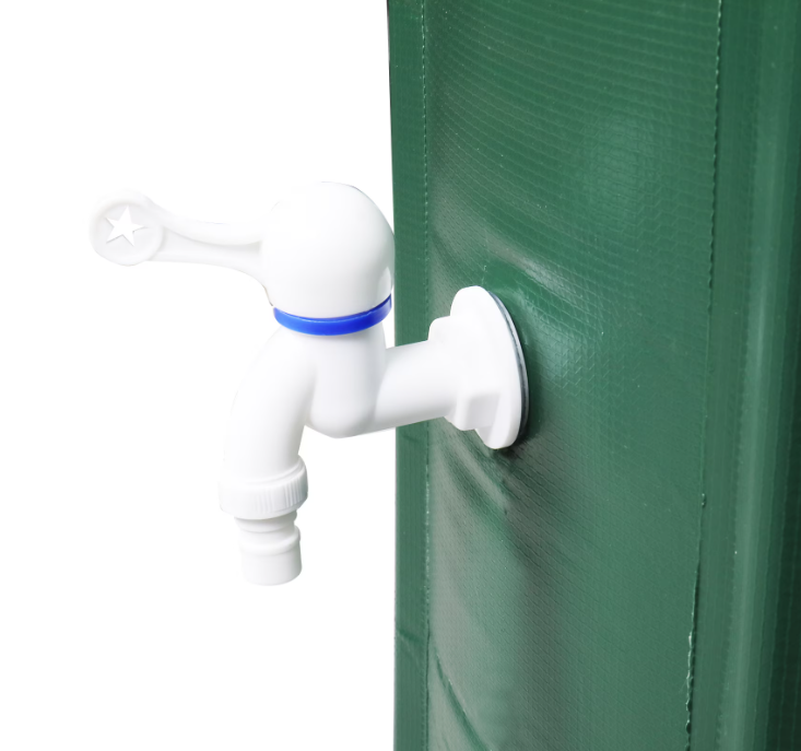 100 Gallon PVC Rain Barrel With Measuring Scale, Green