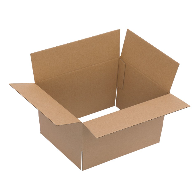 100 Pack - 8x6x4 Inch Corrugated Cardboard Boxes (20x15x10cm) for Shipping & Storage - Yellow