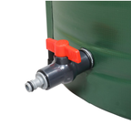 100 Gallon PVC Rain Barrel With Measuring Scale, Green