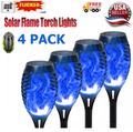 landscape lighting,Flame solar light,Flicker Solar light 4 pack Waterproof Solar Pathway Lights for Garden Lawn Patio Yard Outdoor