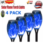 landscape lighting,Flame solar light,Flicker Solar light 4 pack Waterproof Solar Pathway Lights for Garden Lawn Patio Yard Outdoor