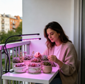 Feirrmimo LED Grow Lights for Indoor Plants,Full-Spectrum Grow Light with Automatic On/Off and 3/9/12-Hour Timer,2-Head Clip-On Plant Grow Light with 9 Dimmable Brightness Levels