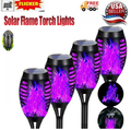 landscape lighting,Flame solar light,Flicker Solar light 4 pack Waterproof Solar Pathway Lights Landscape Lighting for Garden Lawn Patio Yard Outdoor
