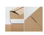 100 Pack - 8x6x4 Inch Corrugated Cardboard Boxes (20x15x10cm) for Shipping & Storage - Yellow