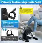 Feirrmimo Multi-Function Mini Digital Under Desk Bike Stepper Foot Pedal Exerciser,pedal exerciser for senior