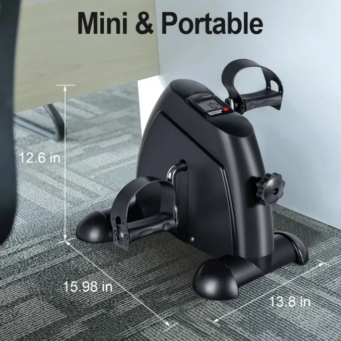 Feirrmimo Multi-Function Mini Digital Under Desk Bike Stepper Foot Pedal Exerciser,pedal exerciser for senior