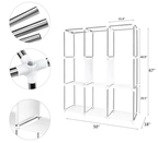 Portable Closet Organizer with Shelves Dustproof Non Woven Fabric Wardrobe Storage for Bedroom Home Space Saving Clothing Rack