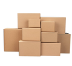 100 Pack - 8x6x4 Inch Corrugated Cardboard Boxes (20x15x10cm) for Shipping & Storage - Yellow