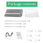 Portable Closet Organizer with Shelves Dustproof Non Woven Fabric Wardrobe Storage for Bedroom Home Space Saving Clothing Rack