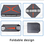 3 Pack Under Bed Storage Containers,Closet Organizers and Storage Bins,Foldable Underbed Storage Bags Visible Breathable Non-woven Closet Storage for Blanket,Comforter,Bedding