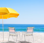 Colorful Striped Folding Beach Chair,Lightweight High Back Design,Portable for Camping & Lawn with Sturdy Armrests