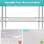 Portable wardrobe closet,portable closet For home bedroom adult wardrobe clothing rack shelf dustproof Non-woven fabric