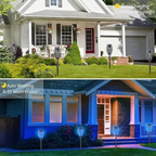 landscape lighting,Flame solar light,Flicker Solar light 4 pack Waterproof Solar Pathway Lights for Garden Lawn Patio Yard Outdoor