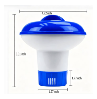 Mini Floating Pool Chlorine Dispenser,Chlorine/Bromine Tablet Floater for Spa,Hot Tub &,Fountain,Inflatable & Above-Ground Pools
